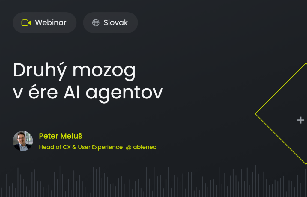 Druhý mozog v ére AI agentov: Peter Meluš