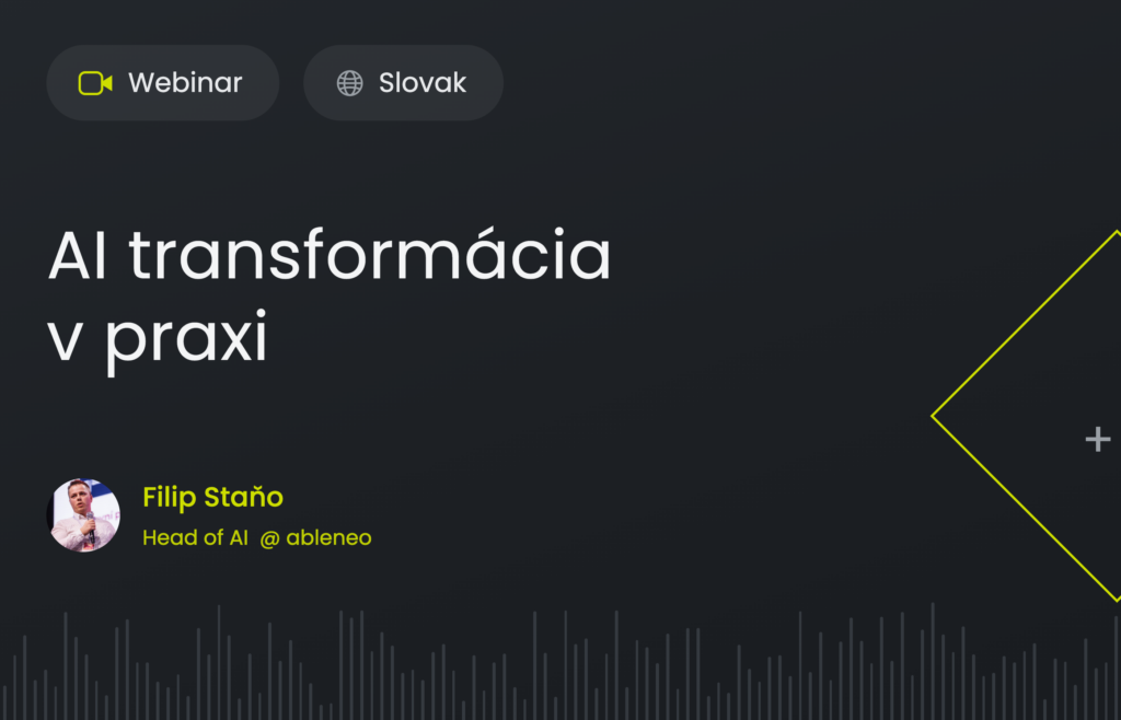 AI transformácia v praxi: Filip Staňo